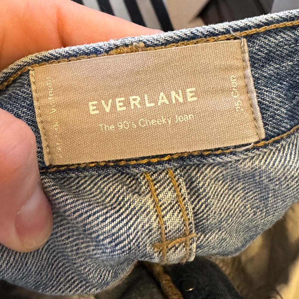 Everlane 90’s Cheeky Denim Jean Sz 25 Crop - Picture 12 of 13